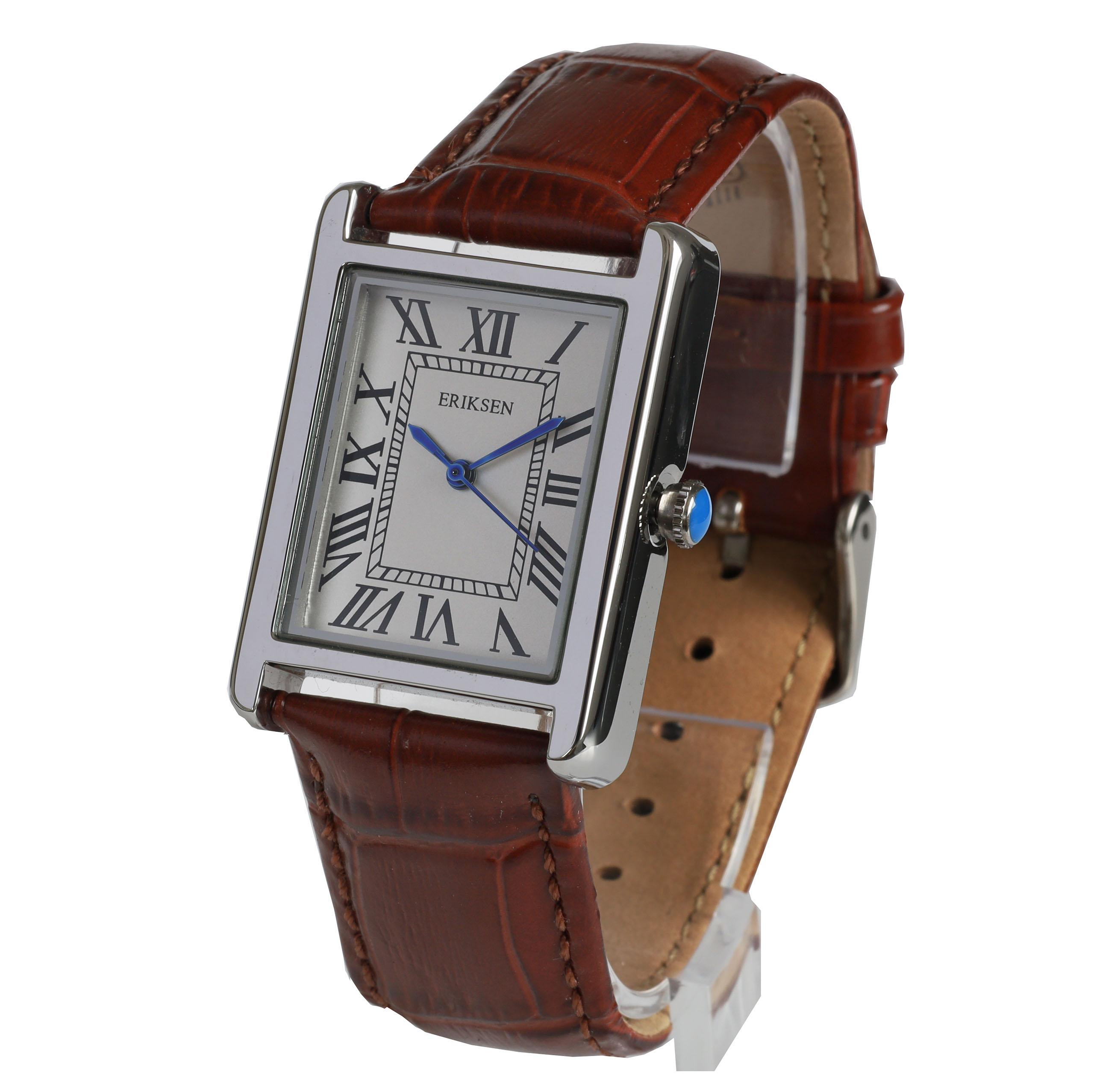 Ladies Chatsworth Silver – Brown Strap - Image 2