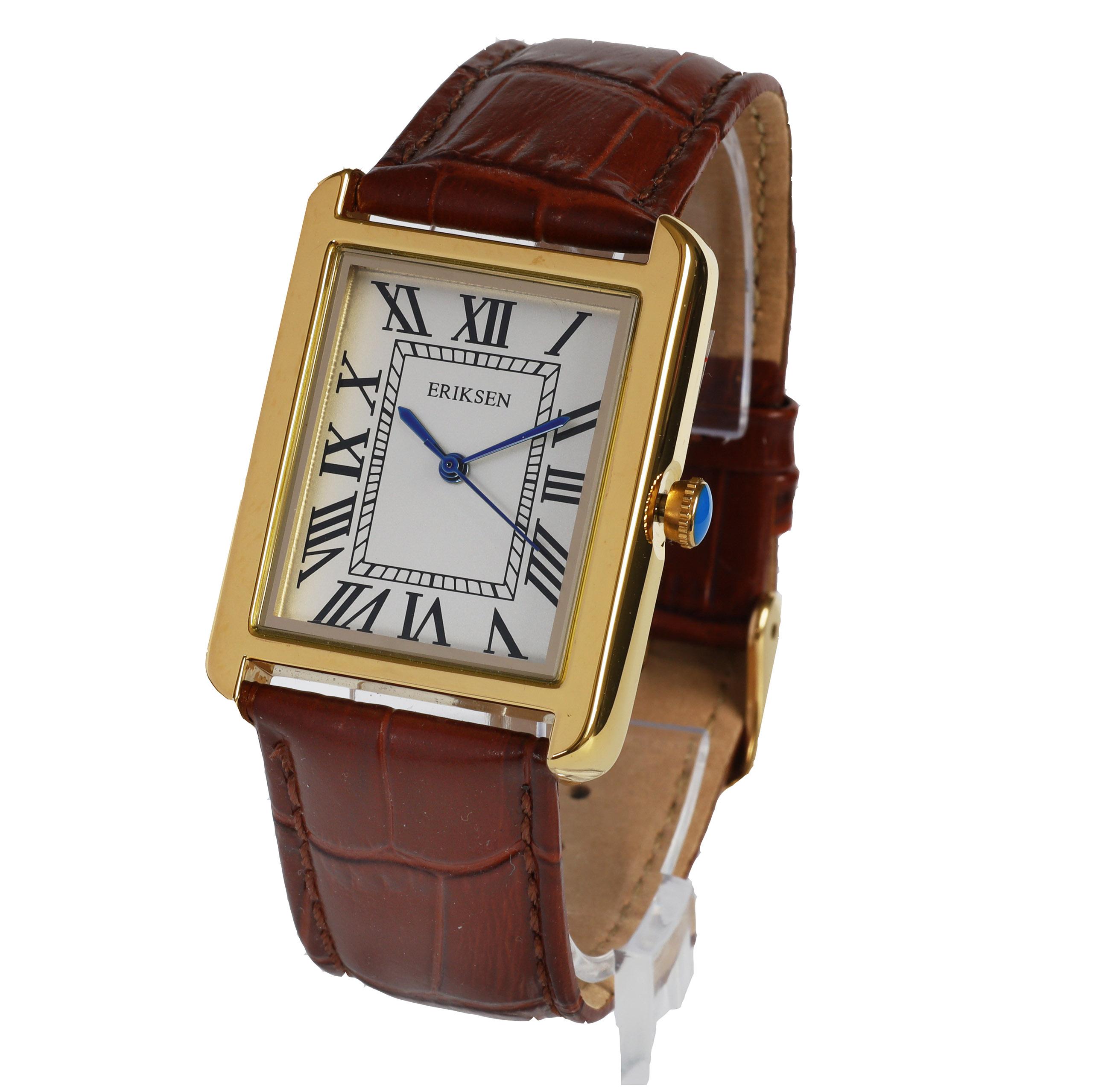 Man’s Chatsworth Gold Watch – Brown Strap 2